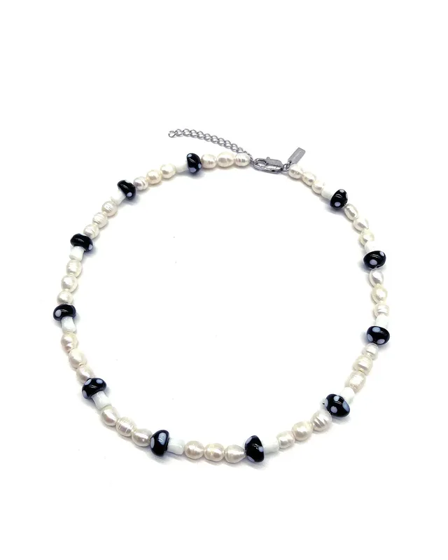 unshinebar-pearl-mushroom-chain-kette-schwarz-s-wasserperlen image 1