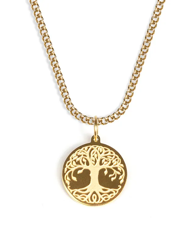unshinebar-tree-of-life-halskette-gold-45-cm image 1