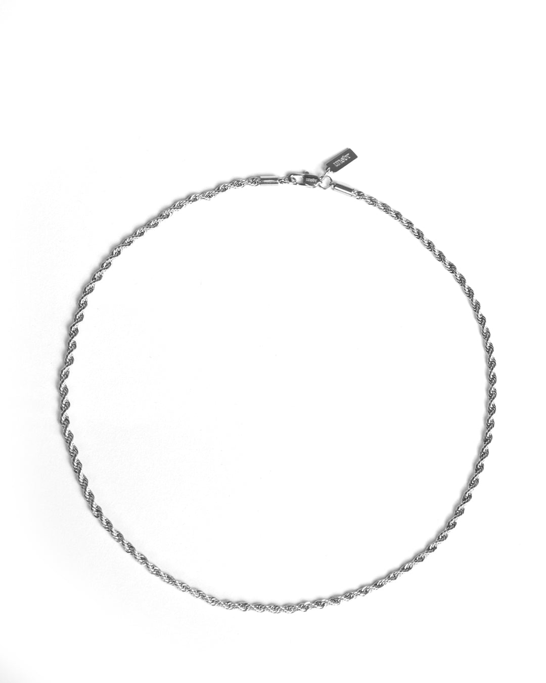unshinebar-rope-chain-kette-silber-3-mm-50-55-cm image 1