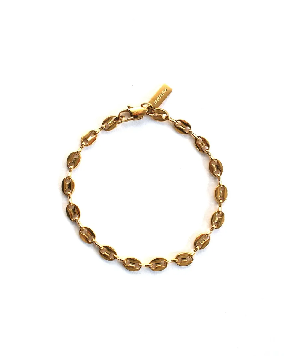 unshinebar-coffee-bean-armband-gold-19-5cm-edelstahl image 1
