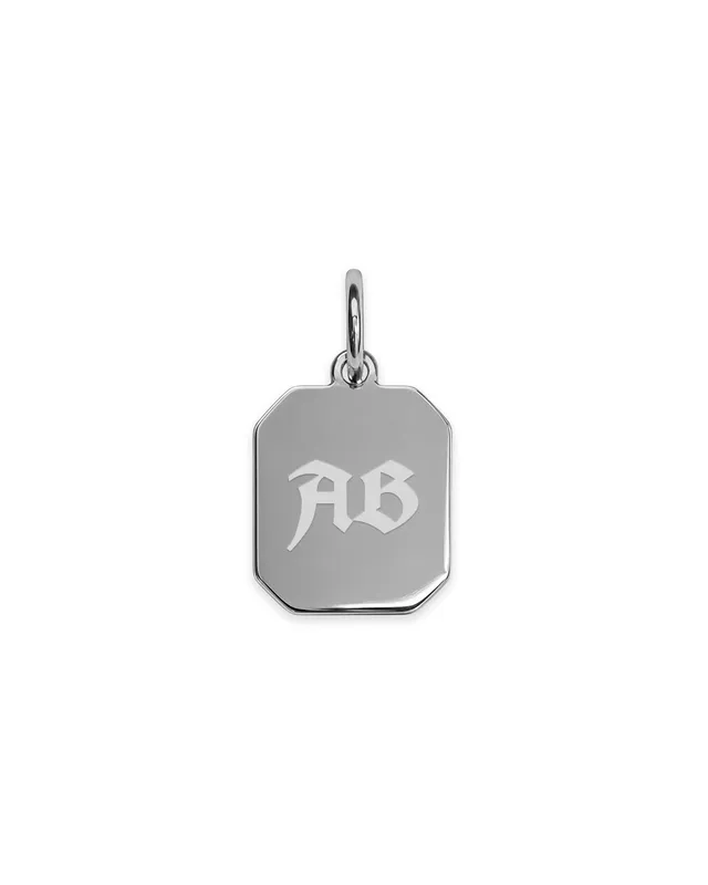 unshinebar-monogram-anh-nger-gravierbar-edelstahl-platte image 1