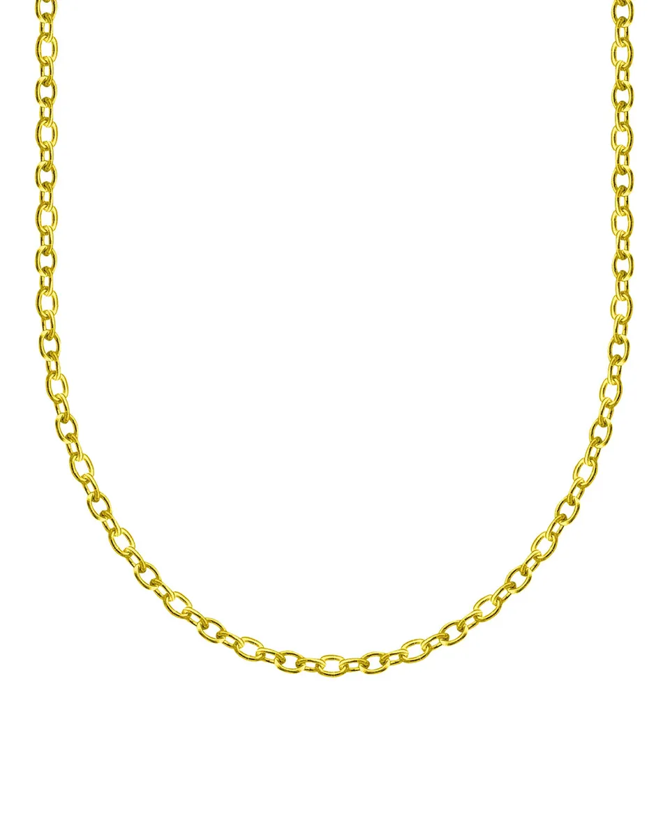 unshinebar-oval-chain-3mm-halskette-gold-edelstahl image 1