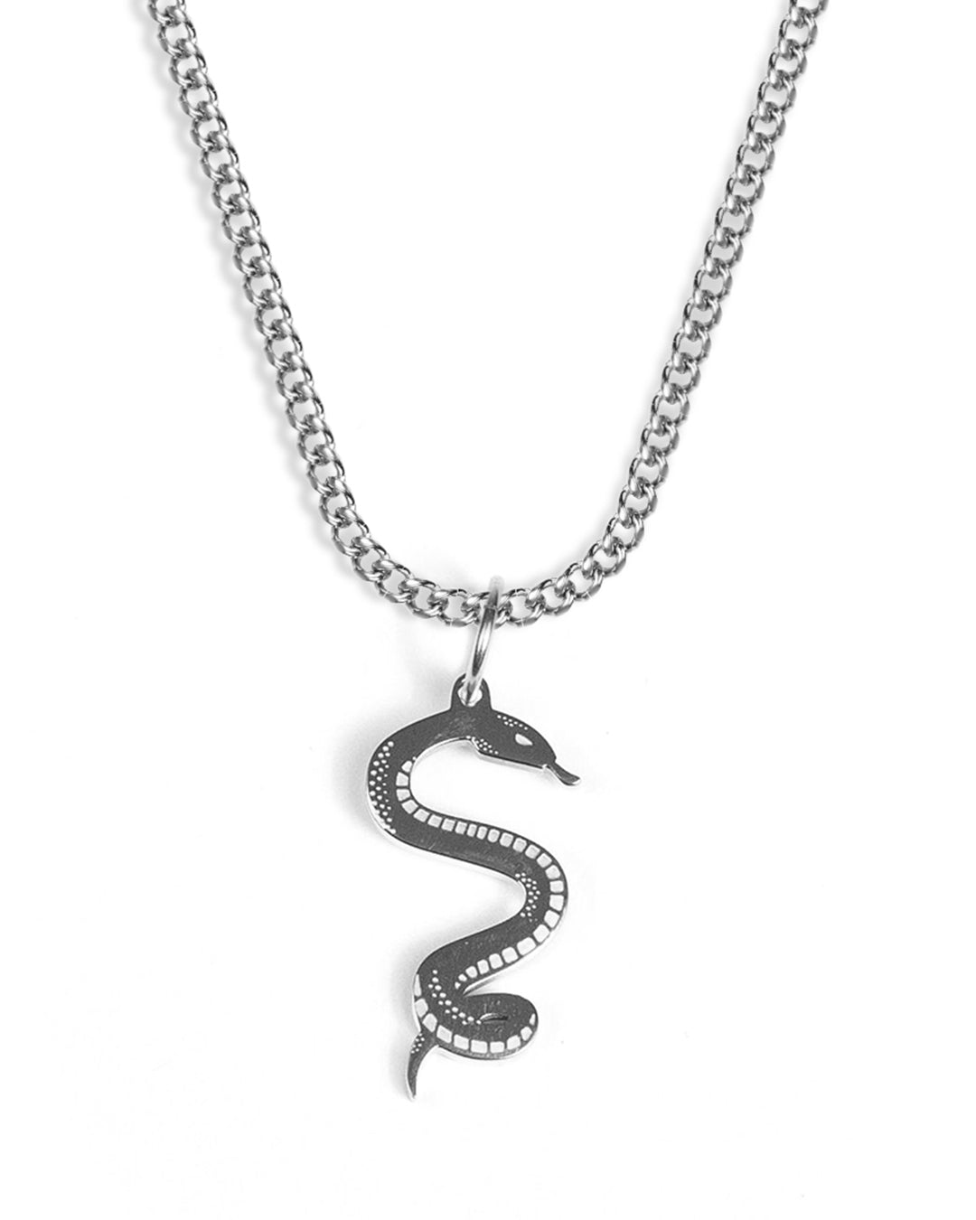 unshinebar-snake-halskette-silber-schlangen-kette-edelstahl image 1