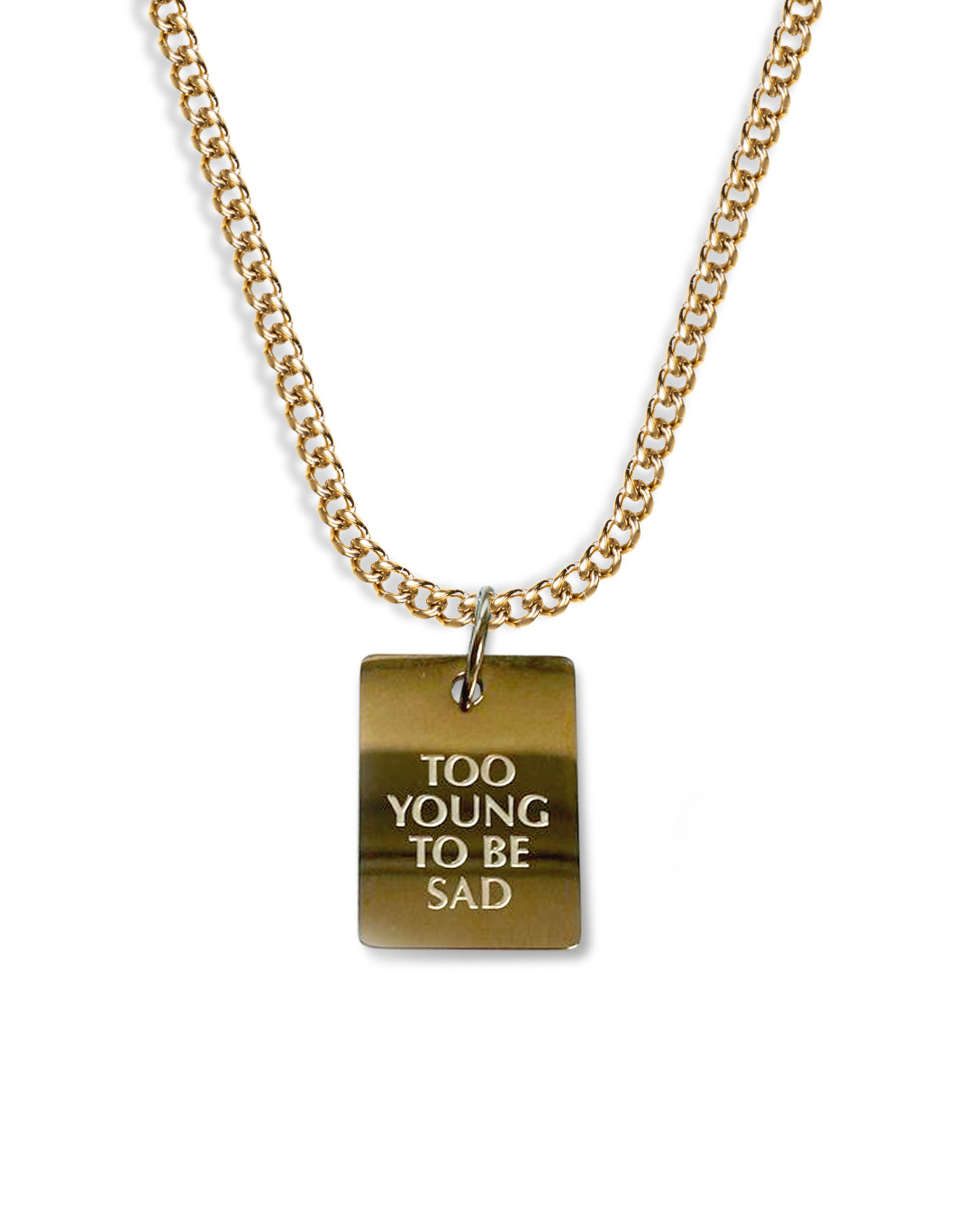 unshinebar-too-young-to-be-sad-halskette-gold-45-cm image 1