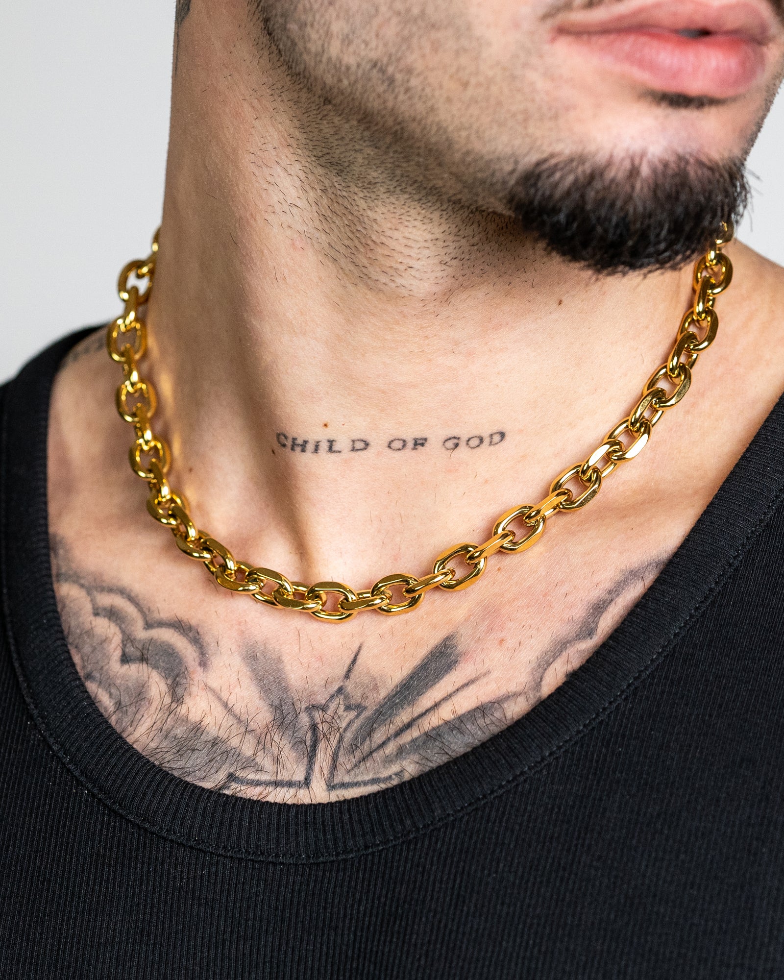 unshinebar-heavy-rogue-chain-10mm-kette-gold-50cm image 5