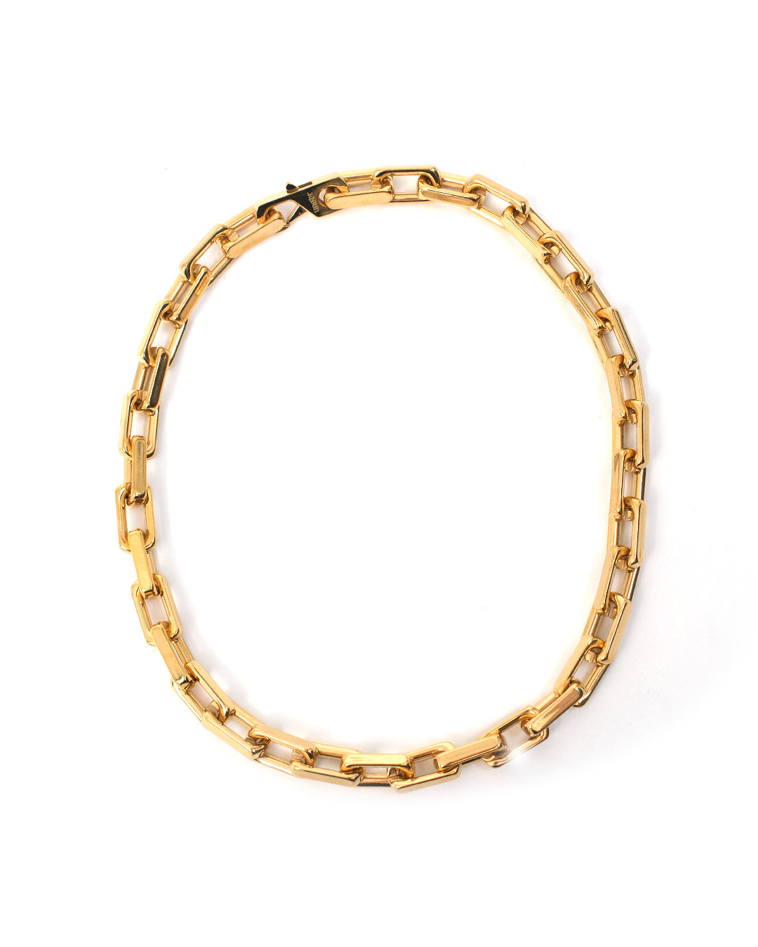unshinebar-square-choker-kette-gold-45cm-10mm image 1
