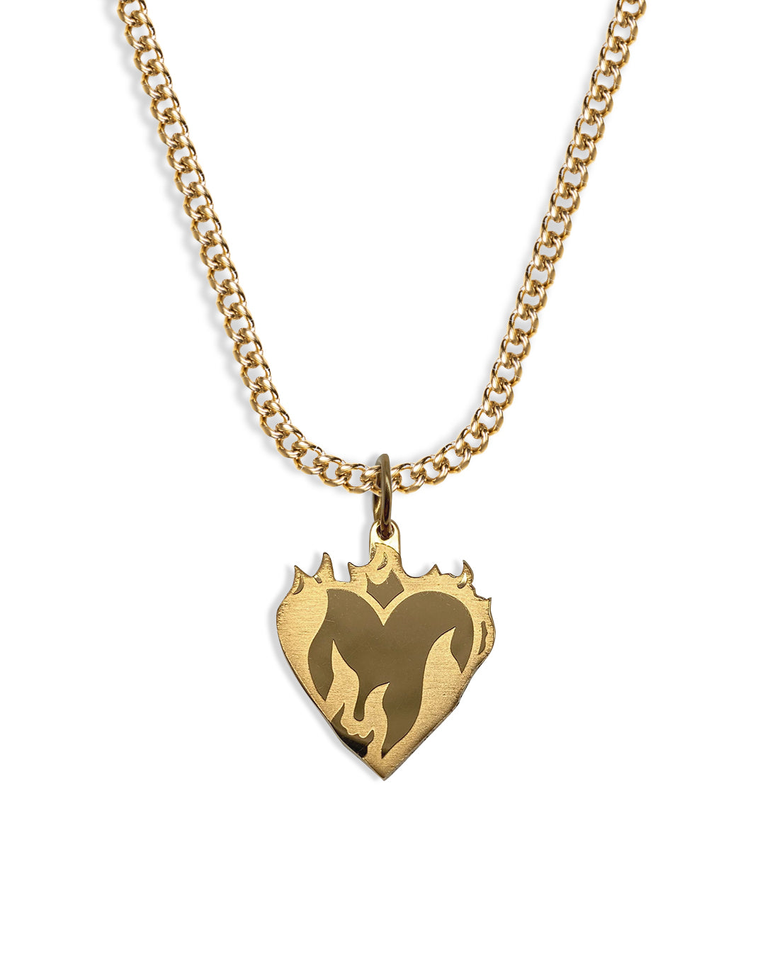 unshinebar-burning-heart-kette-gold-18k-anh-nger image 1