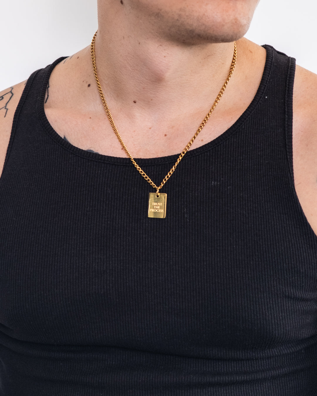 unshinebar-trust-the-process-kette-gold-50-55-cm image 3