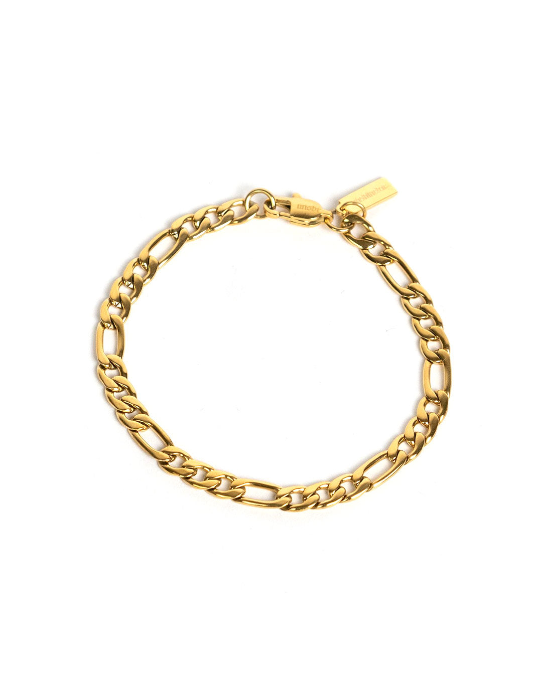 unshinebar-figaro-armband-gold-19-5cm-edelstahl-5mm image 1