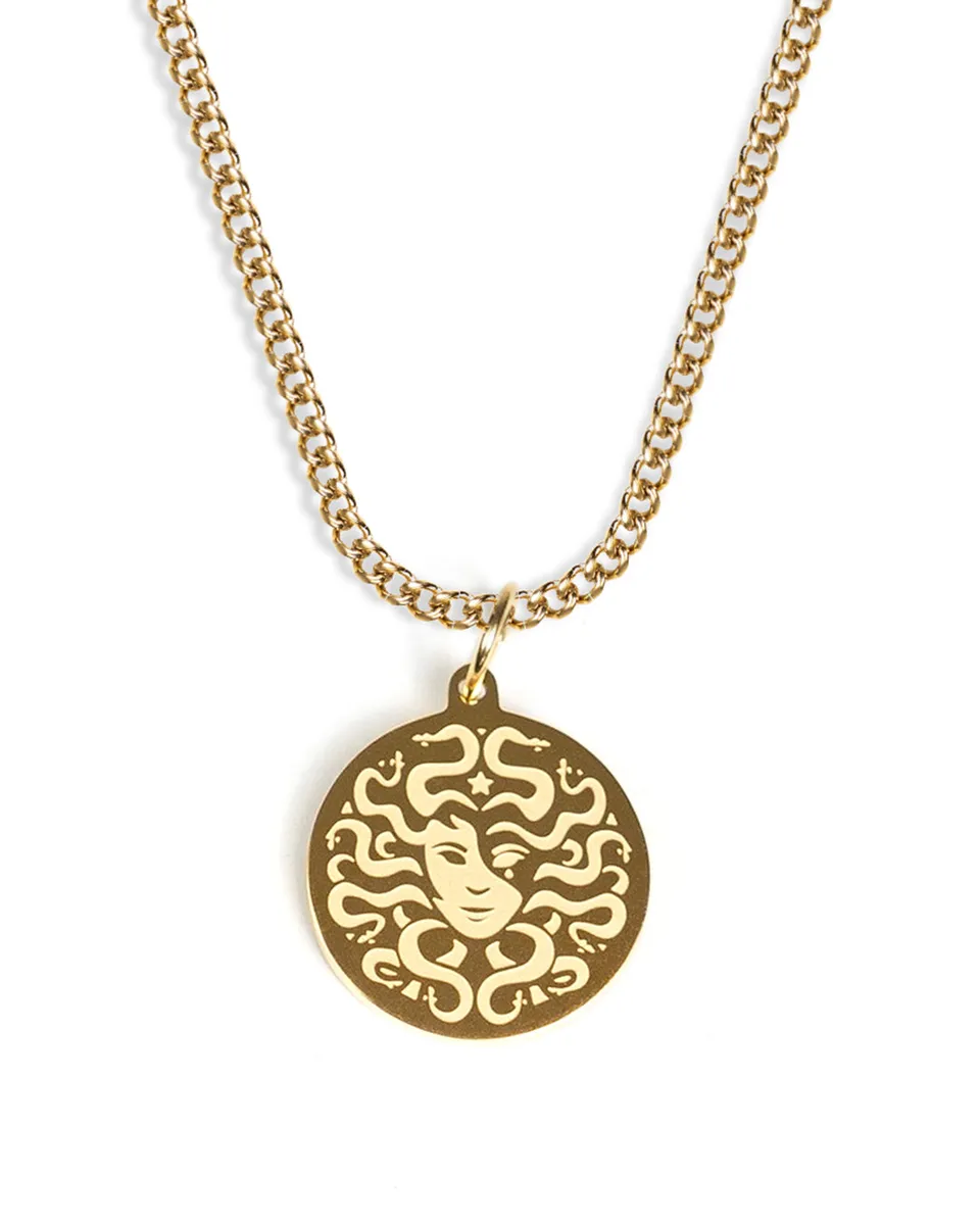 unshinebar-medusa-halskette-gold-anh-nger-18k image 1