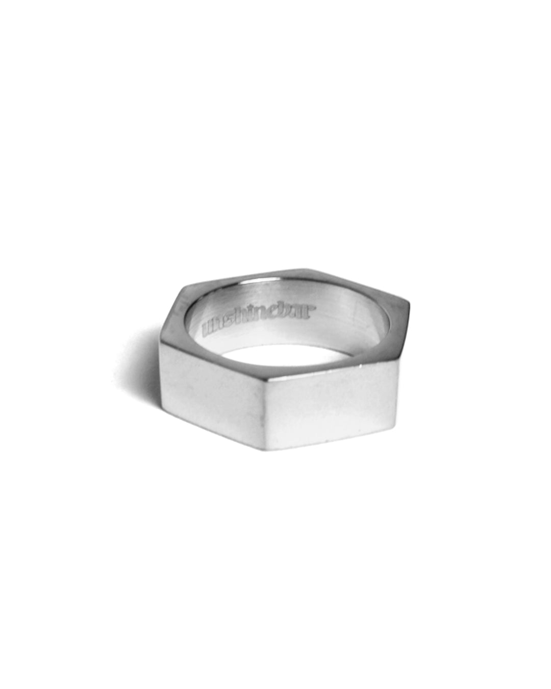 unshinebar-hexagon-ring-gold-sechseck-ring-gr-e-9-edelstahl image 1