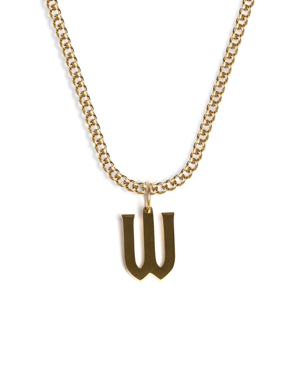unshinebar-initial-w-halskette-gold-buchstabe-45-cm image 1