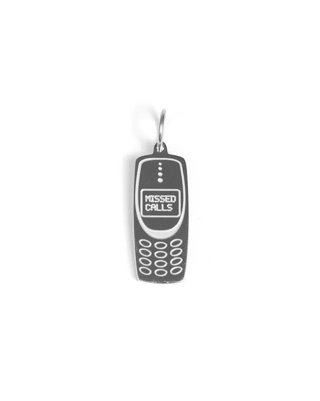unshinebar-phone-anh-nger-silber-edelstahl-2-8cm image 1