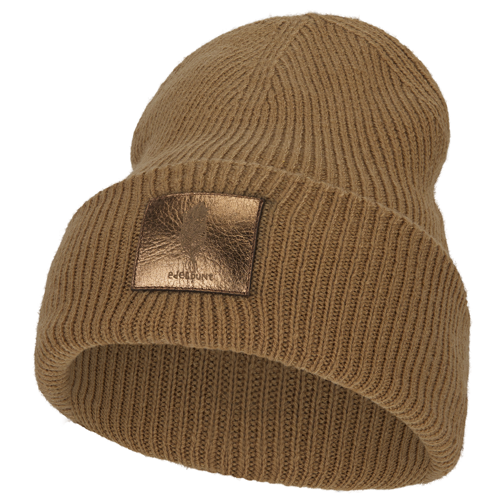 edelbunt-oslo-mu-tze-beanie-karamel image 1