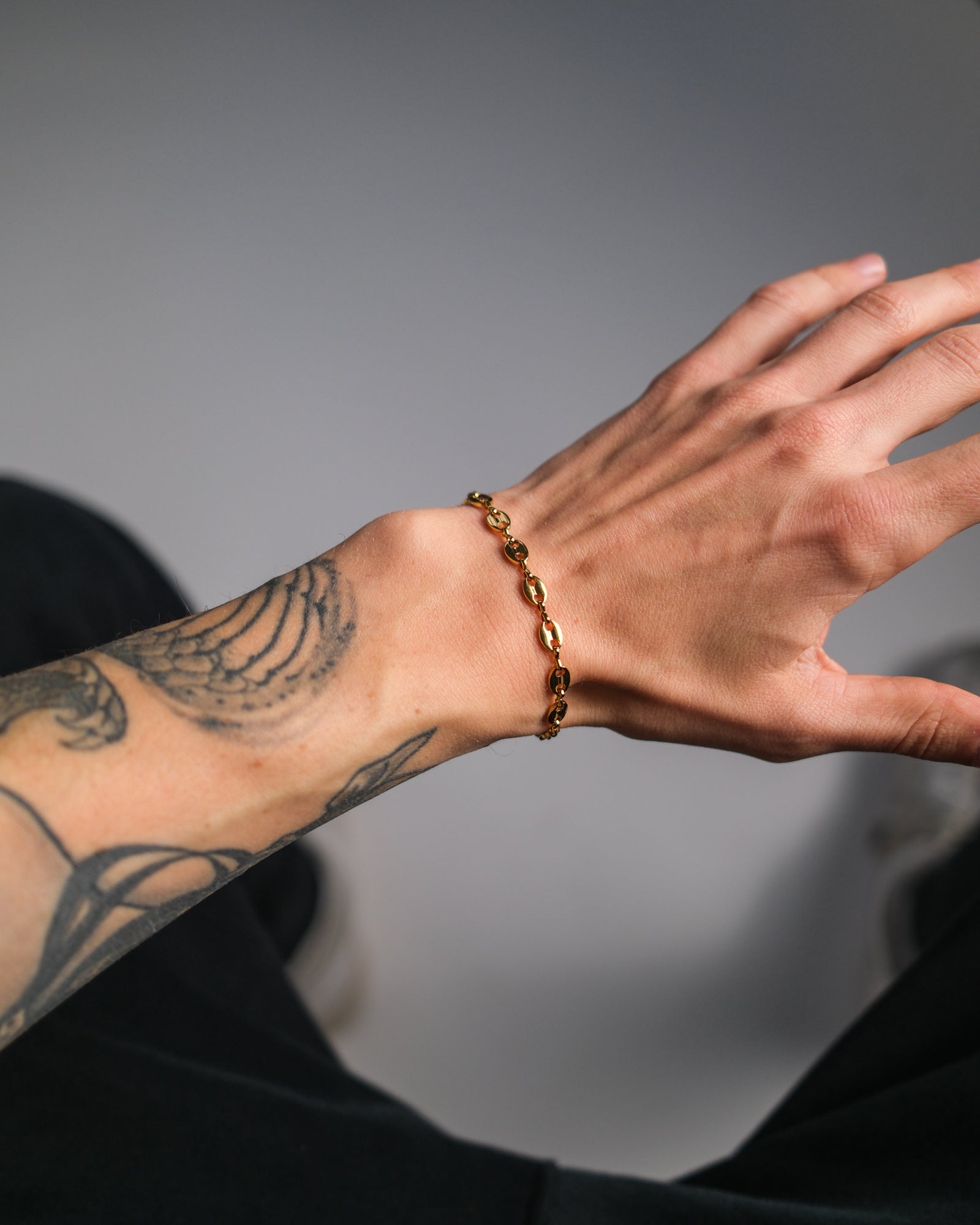 unshinebar-coffee-bean-armband-gold-19-5cm-edelstahl image 3