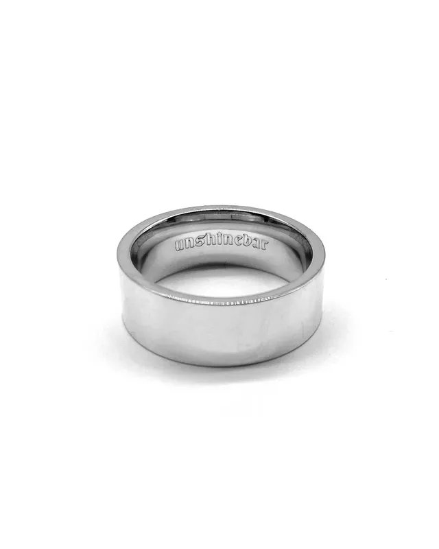 unshinebar-essential-ring-silber-gr-8-edelstahl-wasserdicht image 1