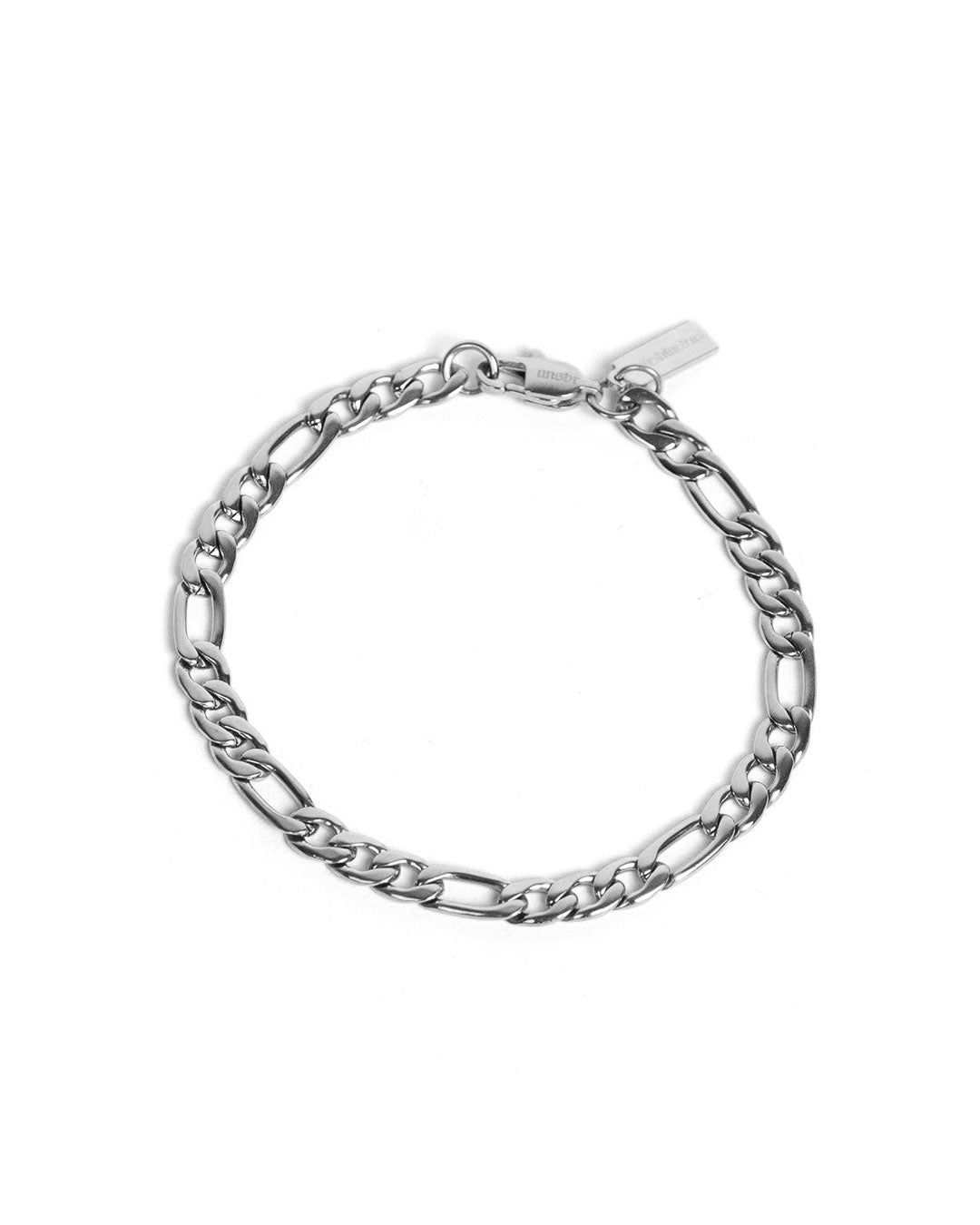 unshinebar-figaro-armband-silber-19-5cm-edelstahl-wasserfest image 1