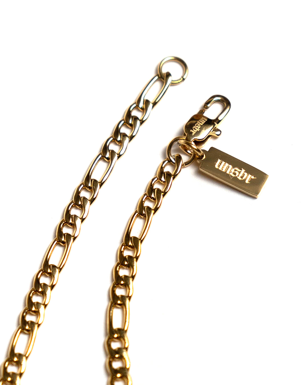 unshinebar-figaro-chain-kette-gold-45-cm-3-8-mm image 2