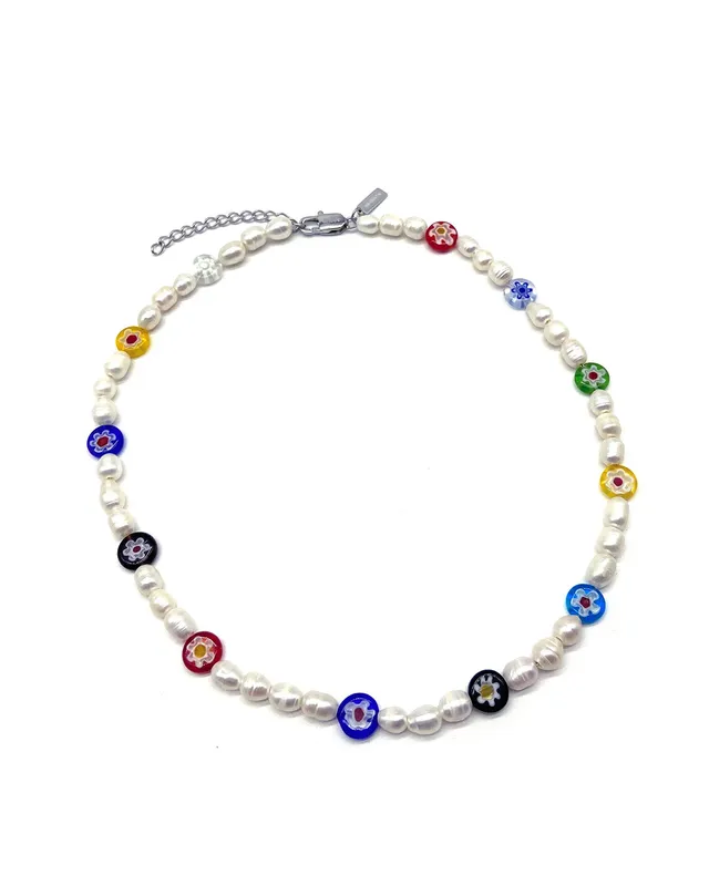 unshinebar-pearl-flower-kette-bunt-s-wasserperlen image 1