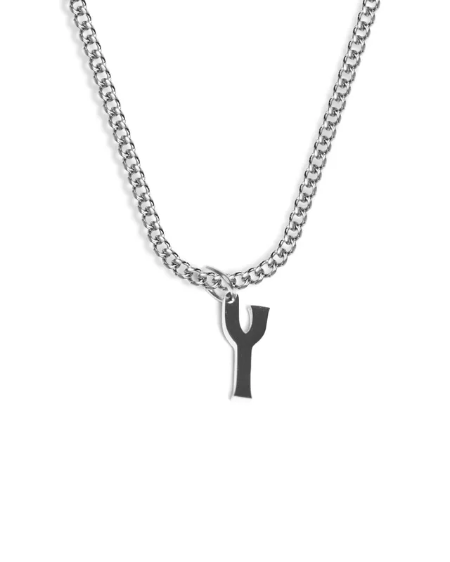 unshinebar-initial-y-halskette-silber-50-55-cm image 1