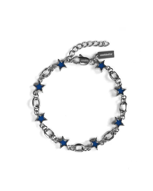 unshinebar-midnight-blue-star-armband-silber-edelstahl image 1