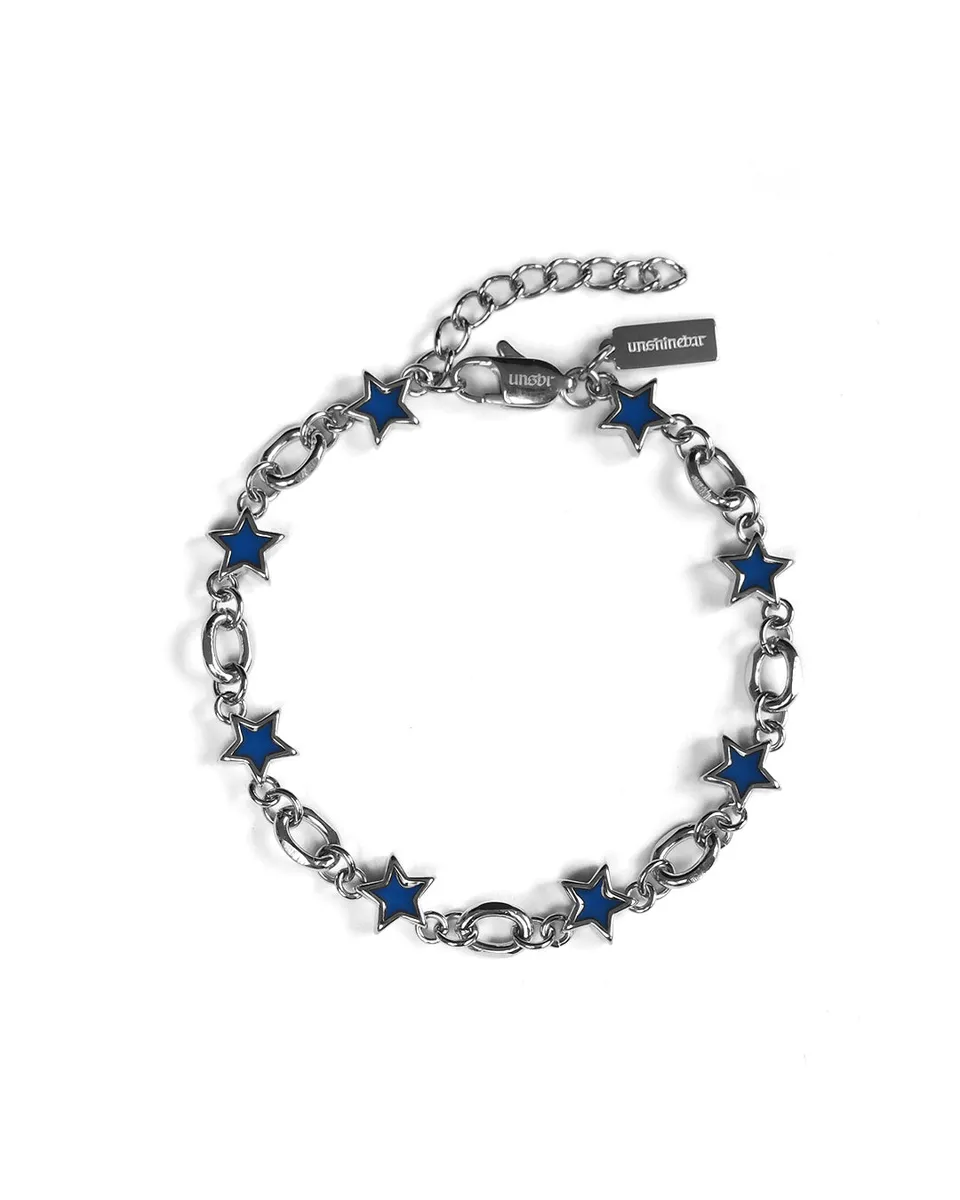 unshinebar-midnight-blue-star-armband-silber-edelstahl image 1