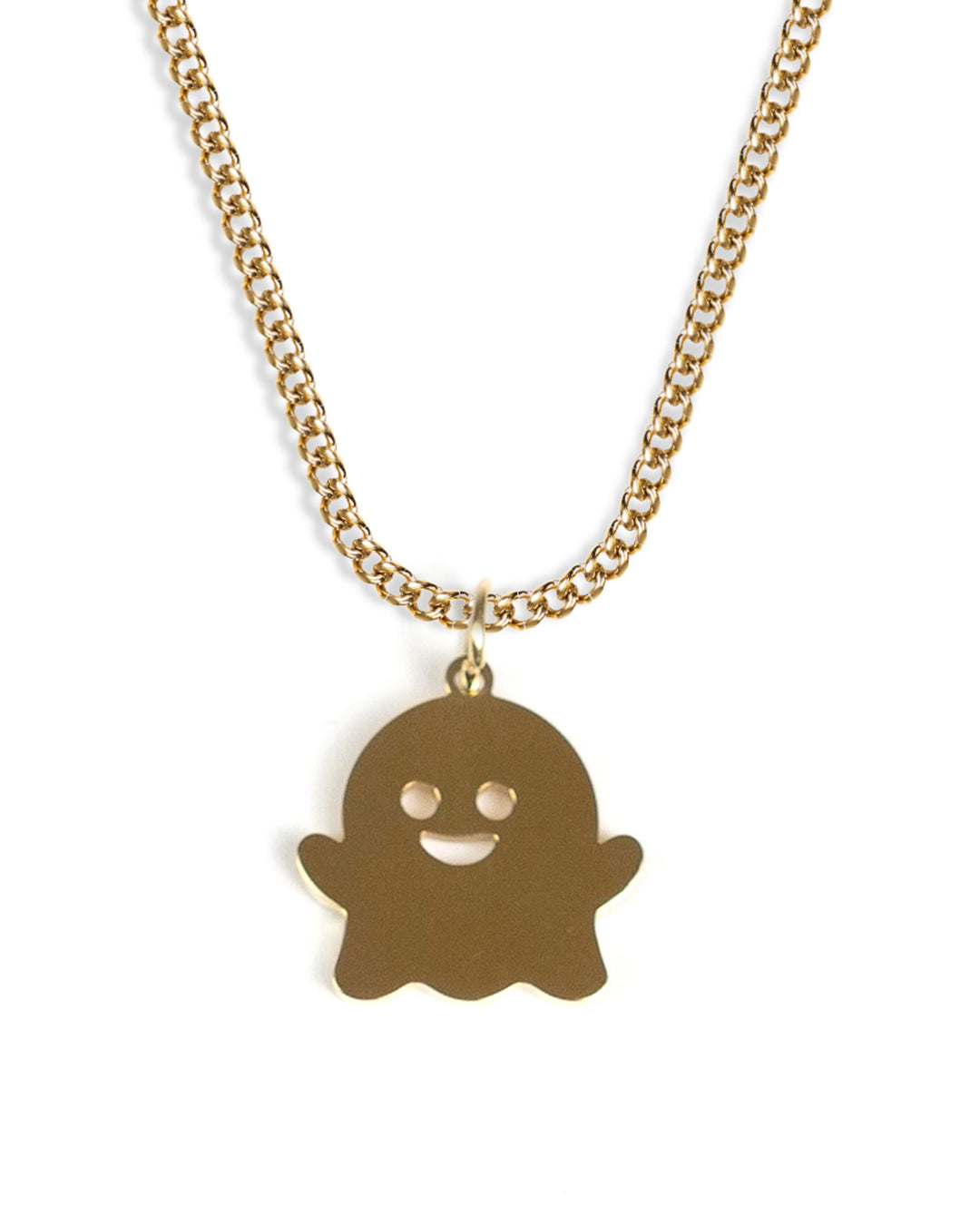 unshinebar-ghost-halskette-gold-45-cm-edelstahl-wasserfest image 1