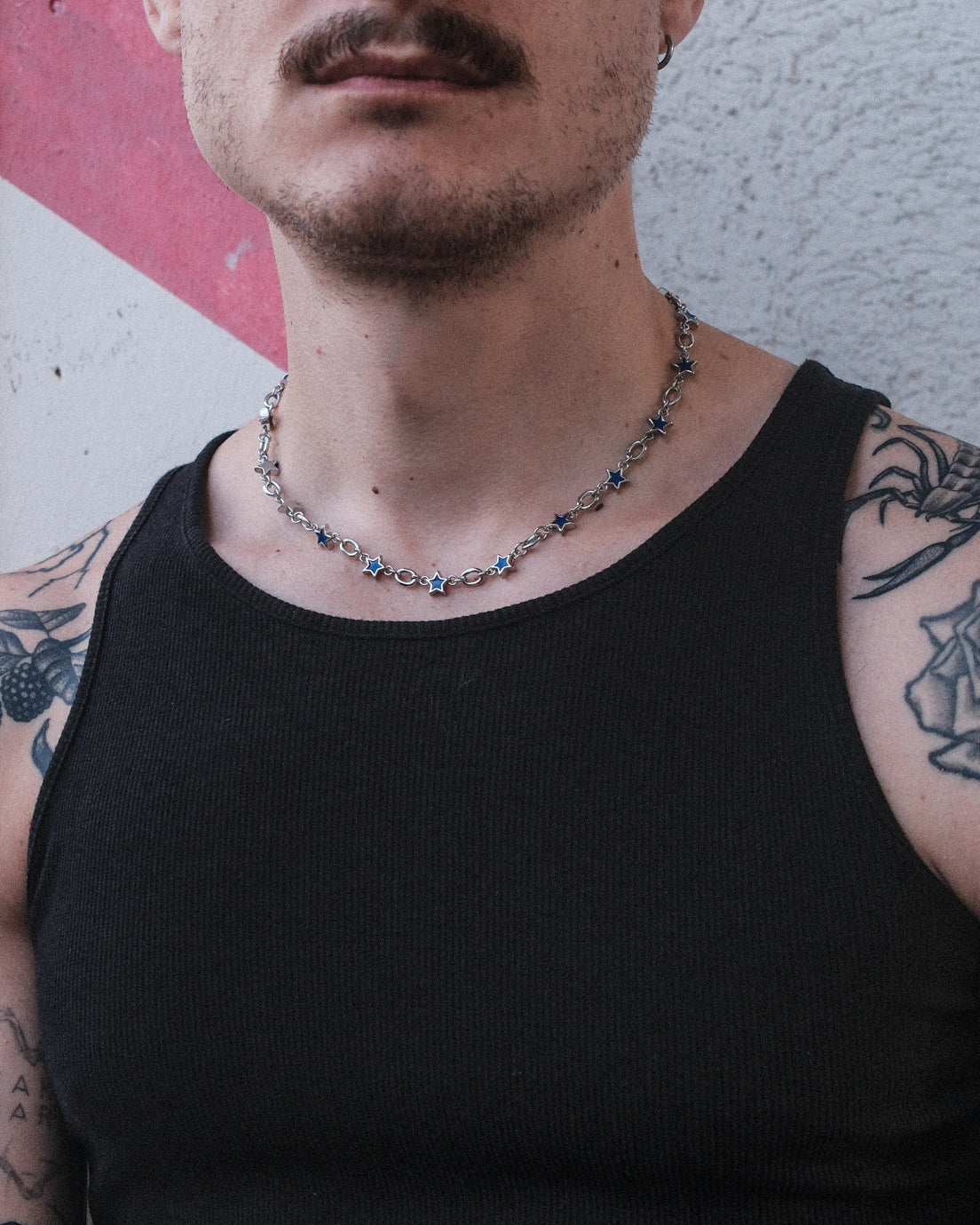 unshinebar-midnight-blue-star-chain-kette-silber image 2
